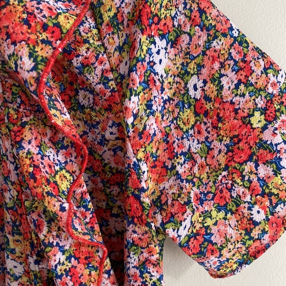 Floral Wrap-Around Dress - Picture 2 of 6